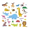 Magnéti'stories Janod animaux d'Afrique colorés en bois magnétique cartoon