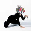 Masque Tigre 3D en carton à monter - Omy