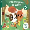 Boîte verte Mes comptines de la forêt avec écureuil et chevreuil illustrés cartoon.