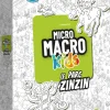 Boîte du jeu Micro Macro Kids Le Parc Zinzin avec illustrations noires et blanches et titre coloré.