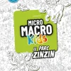 Couverture jeu Micro Macro Kids Le Parc Zinzin avec dessin noir et blanc et personnages colorés