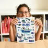 Mini poster + 26 stickers : La Mer - Bleu - Poppik