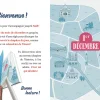Page de Mon roman de l'avent Un Noël à Paris avec carte et instructions de lecture.
