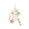 Nuage lumineux beige à suspendre avec étoiles dorées et étoile rose Moulin Roty
