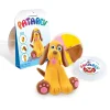 Chien jaune en pâte à modeler Patarev Pocket avec couleurs rose, jaune, marron et boîte blanche.