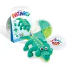 Pâte à modeler Patarev verte pour créer un crocodile avec yeux mobiles.