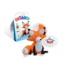 Renard orange en pâte à modeler Patarev Pocket avec boîte et pot de couleurs.