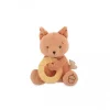 Peluche écureuil marron clair avec anneau de dentition beige Kaloo