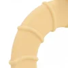 Anneau de dentition beige en silicone avec motif rainuré, peluche Souris Kaloo