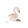 Peluche musicale cygne rose pâle avec tutu à paillettes dorées Moulin Roty