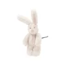 Peluche petit lapin crème Arthur et Louison, matière douce et pelucheuse