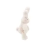 Peluche petit lapin crème Arthur et Louison, tissu doux et moelleux, oreilles longues