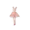Petite peluche souris rose en tutu rose et blanc La petite école de danse Moulin Roty