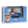 Petite voiture bleue Space Police Crazy motors avec pilote casque argenté