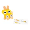 Lapin jaune en bois avec vis à assembler, Petits Animaux Brico'Kids Janod.