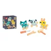Petits animaux à bricoler en bois coloré avec outils jouets Janod.