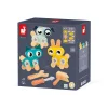 Boîte Petits Animaux à Bricoler Janod avec outils en bois et animaux colorés.