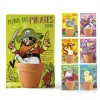 Pot en terre cuite avec illustration pirate et bananier à semer Radis et Capucine
