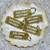 Porte-clés à paillettes Golden Mom - Plus de Love