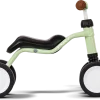 Porteur Wutsh Puky vert pastel métal avec selle noire et roues blanches.