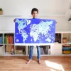 Poster + 200 stickers Drapeaux du monde - Poppik