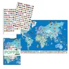 Poster + 200 stickers Drapeaux du monde - Poppik