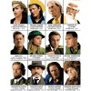 Poster 30x40 portraits colorés des personnages de films de Quentin Tarantino.