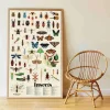 Poster 44 stickers Insectes - Poppik