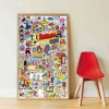 Poster + 85 stickers 100% English - Poppik