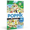 Poster pédagogique + 110 stickers Carte de France - Poppik