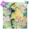 Puzzle 54 pièces L'arbre de Flora, illustration colorée d'une fille ailée et animaux fantastiques.