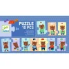 Puzzle frise Nounours s'habille - Djeco