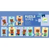 Puzzle frise Nounours s'habille - Djeco