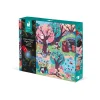 Puzzle magique La forêt 24 pièces Janod, illustration colorée d'animaux et arbres dans une forêt.