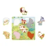 Puzzle tactile Ferme 5 pièces - Janod