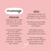 Texte rose avec consignes du jeu Relax max Jeu de cartes Minus pour massages enfants