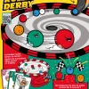 Boîte du jeu Rollie Derby avec circuit rouge, billes colorées animées, cartes et podium