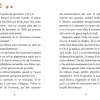 Extrait de roman en français avec décorations de boules de Noël rouges en haut, pages 6 et 7 visibles.