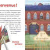 Roman énigme de l’avent avec illustration internat Beausoleil et découpage de page rouge.