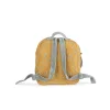 Sac à dos Lapin ocre motif petites fleurs bleues, bretelles et poignée grises