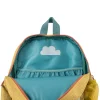 Intérieur bleu avec poche élastique et nuage blanc du sac à dos Ocre Trois petits lapins