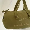 Sac polochon Coloris Kaki Happy week-end - Marcel et Lily