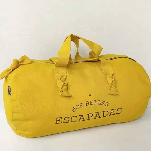 Sac polochon Coloris Moutarde Nos belles escapades - Marcel et Lily
