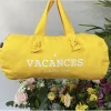 Sac polochon Jaune Vacances j'oublie tout - Marcel et Lily