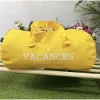 Sac polochon Jaune Vacances j'oublie tout - Marcel et Lily