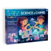 Boîte Science et Chimie Sentosphère avec dessin enfants et matériel d'expériences colorées