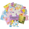 Boîte violette Secousses en cuisine Gigamic avec cartes colorées illustrées aliments et chefs cartoon