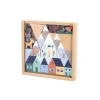 Set de 35 cubes en bois Vallée blanche Cross Roads - Janod