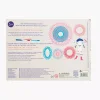 Set spirales magiques Moulin Roty dessins géométriques colorés bleu et rouge