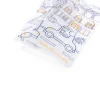 Set en silicone blanc transparent avec dessins voiture et maison à colorier